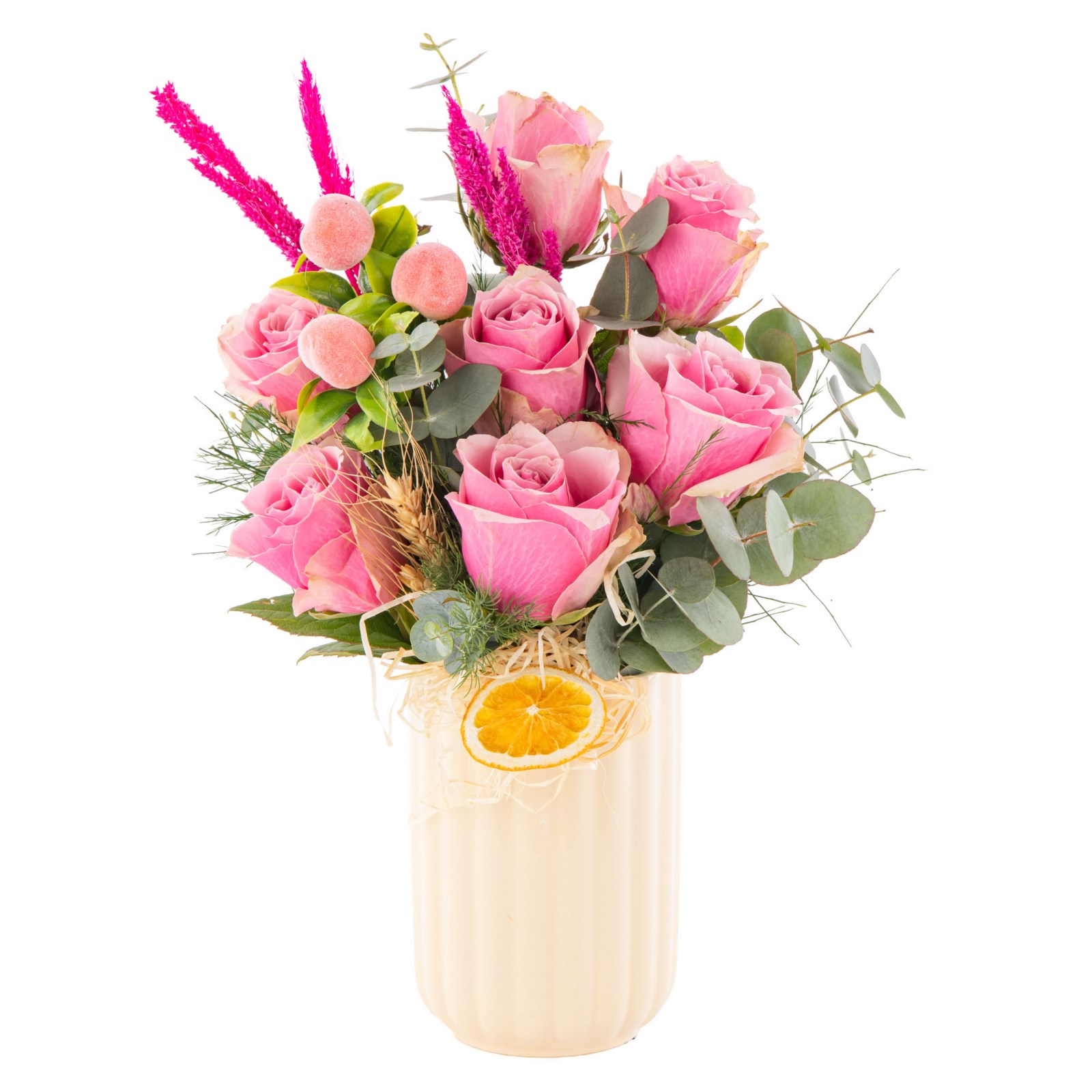 Candy Rose Vazoda Pembe Güller