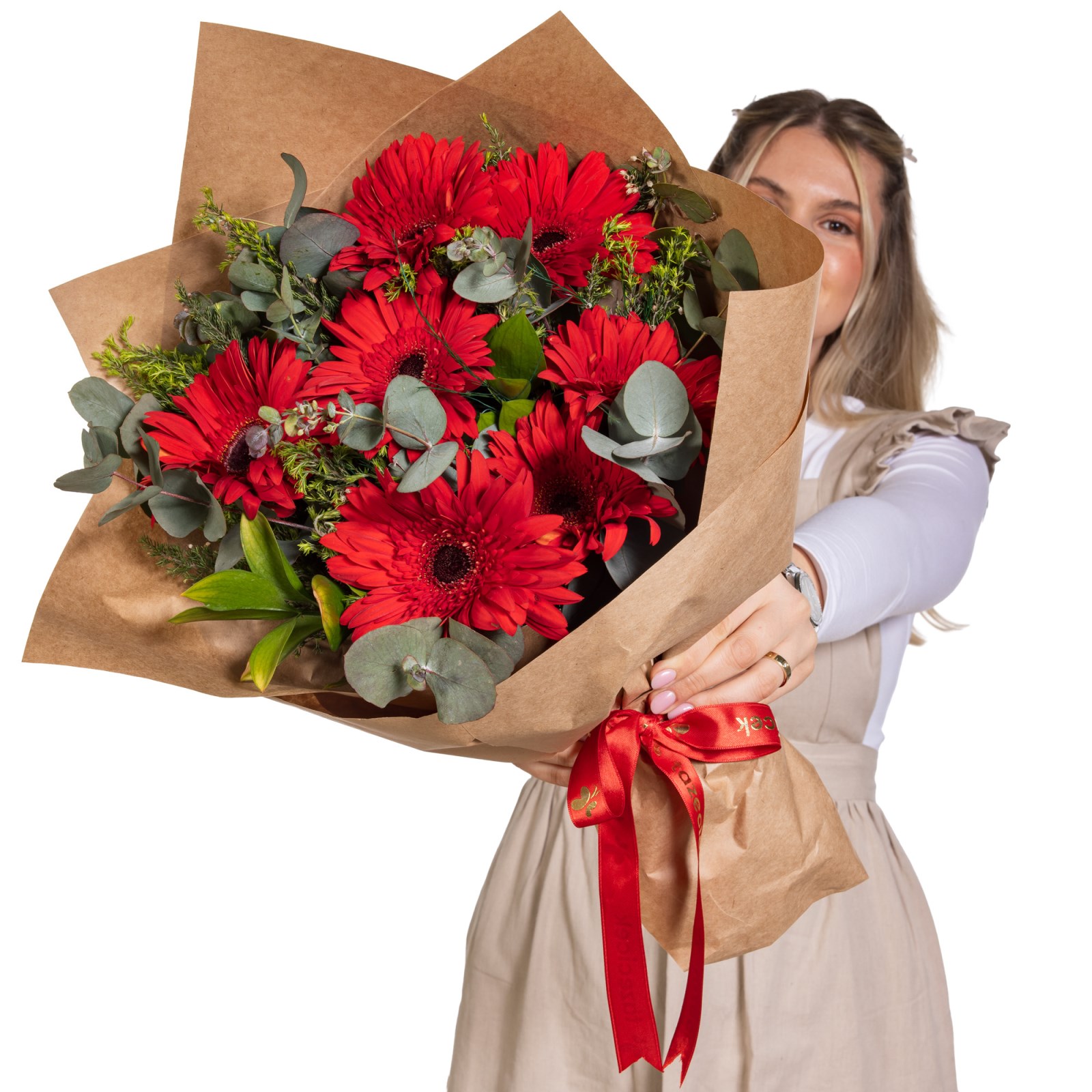 Cherry Jam Kırmızı Gerbera Buketi