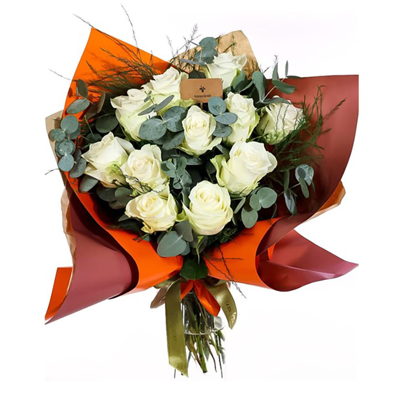 Forever Yours 11 Beyaz Gül Buketi