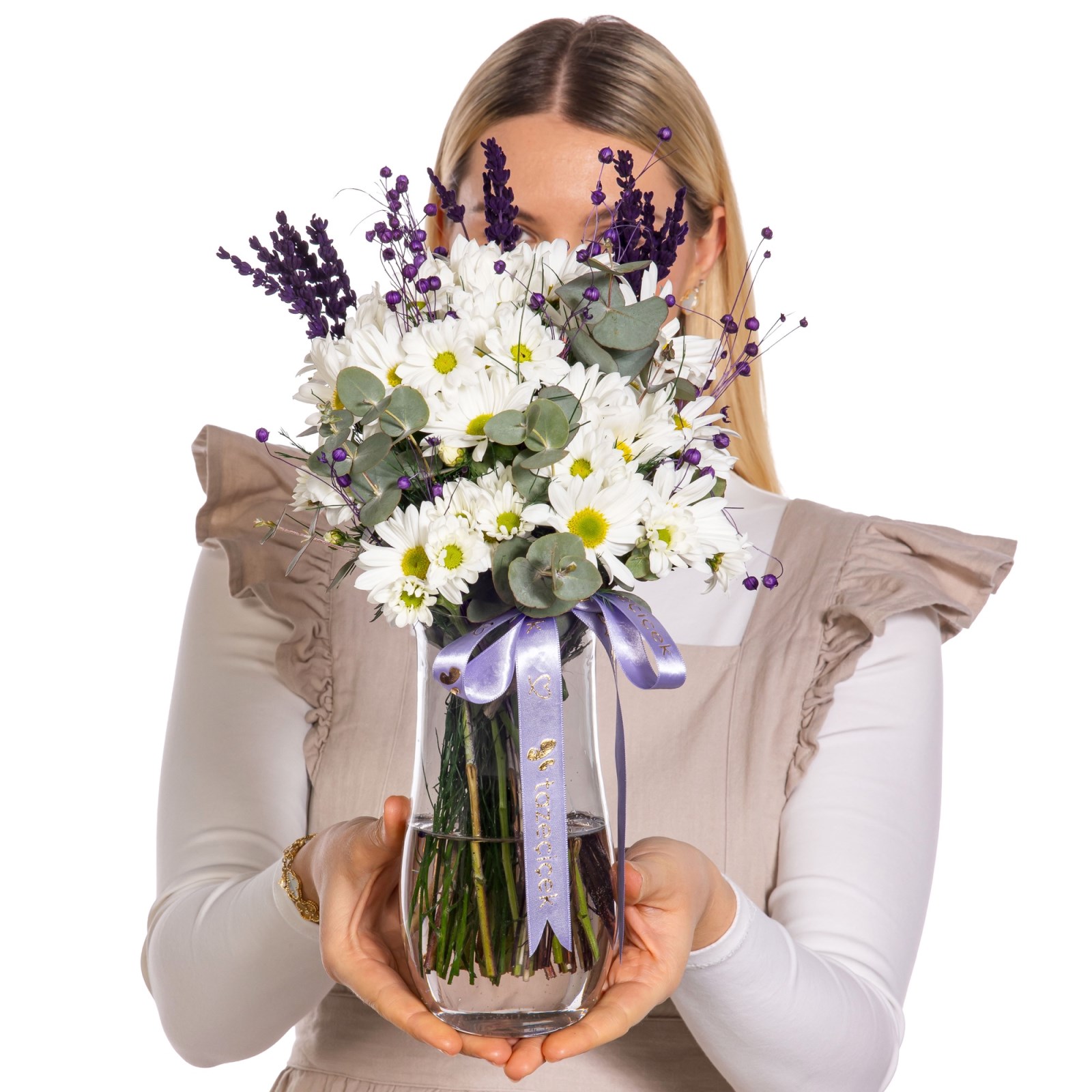 Lavender Breeze Vazoda Papatya