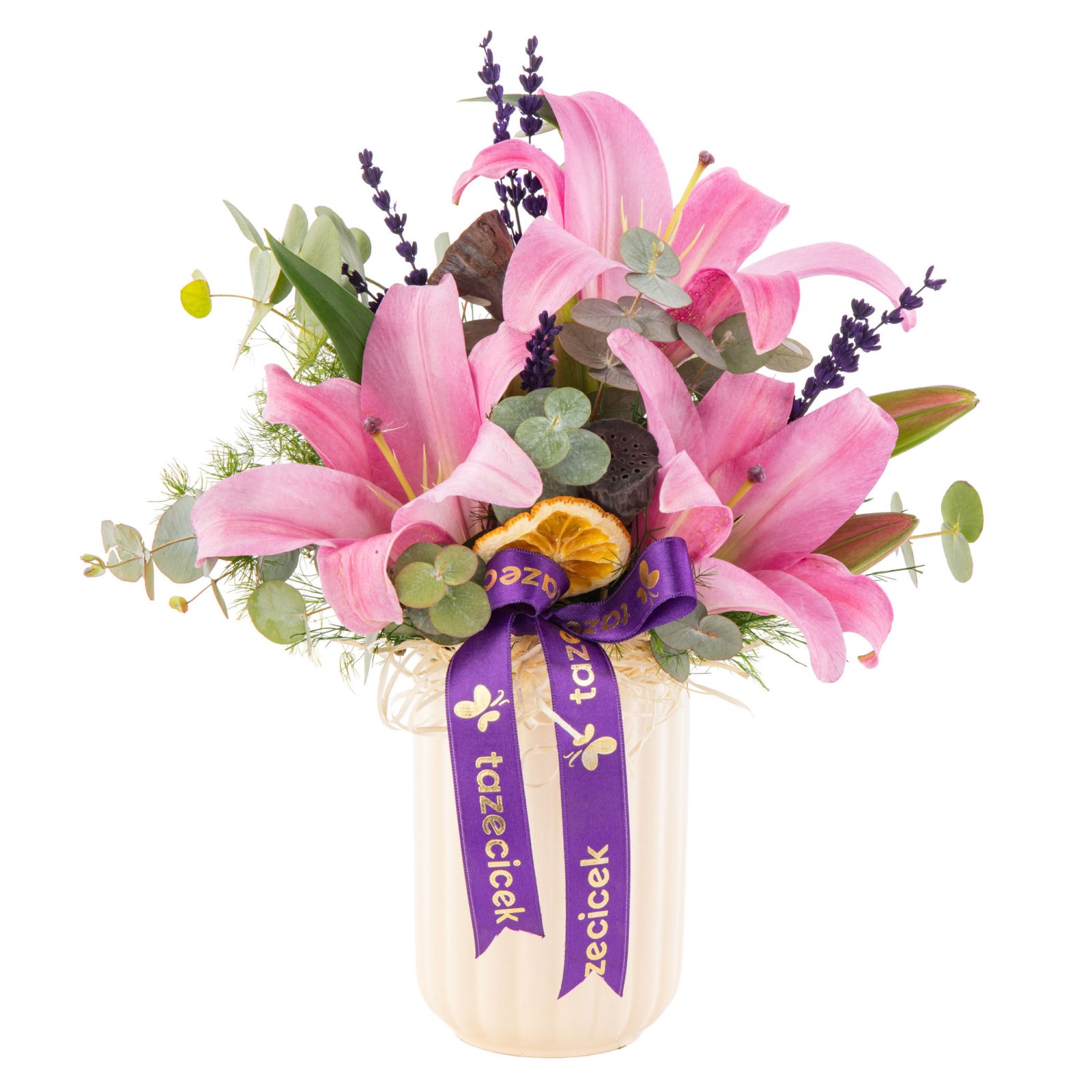 Lavender Kiss Vazoda Lilyum