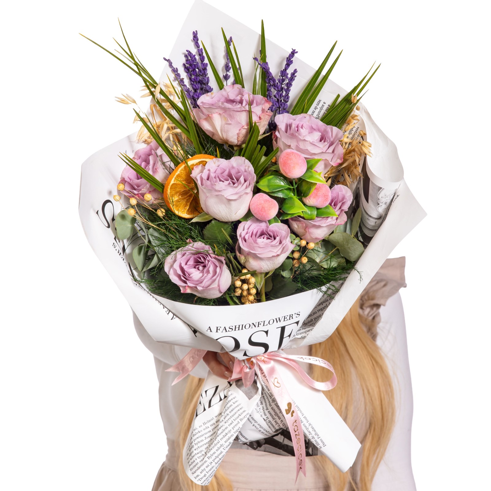 Soft Lavender Lila Gül Buketi
