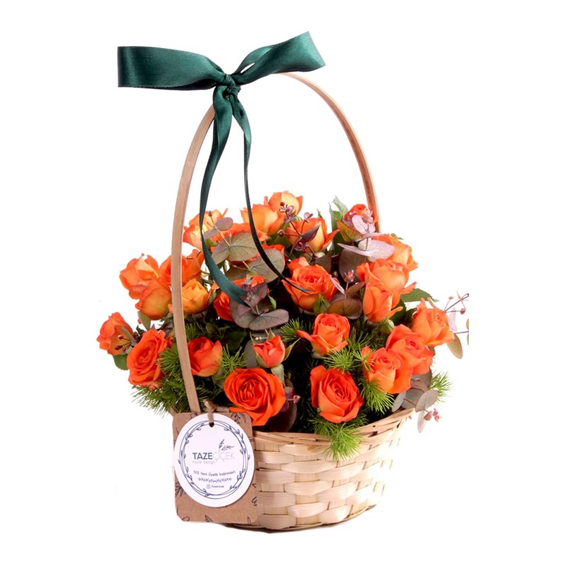Summer Time Roses Basket