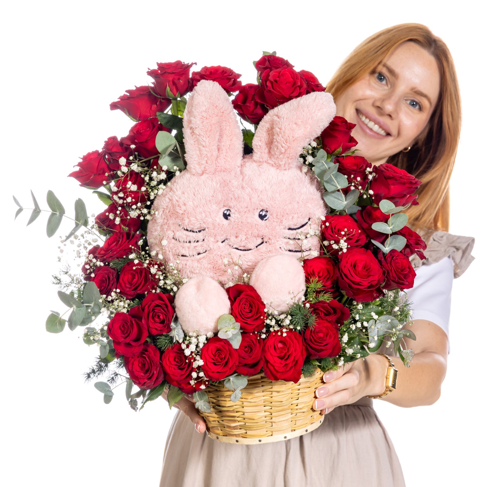 Sweet Bunny Gül Sepeti